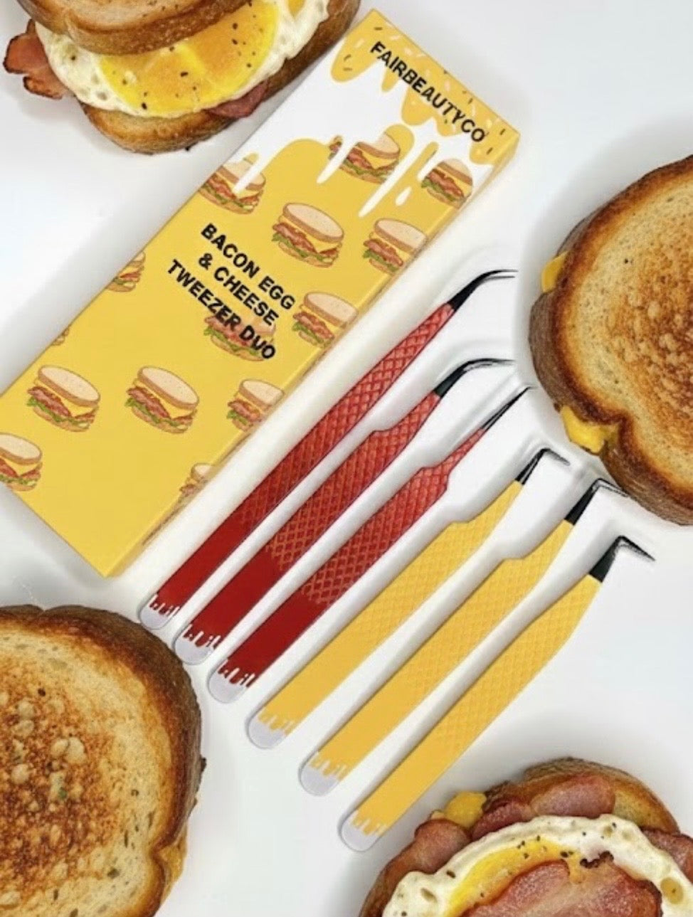 Bacon, Egg &amp; Cheese Tweezers Duo